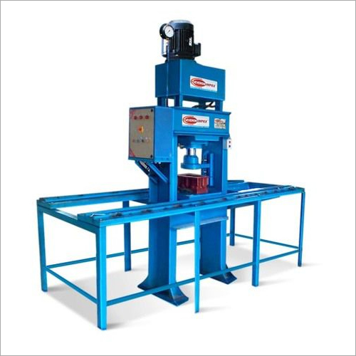 Hydraulic Operated Paving Block Making Machine - 5 HP Motor, 1-35 Ton Pressing, 500-1000 Pcs/hr Capacity | Automatic Operation, Fly Ash Raw Material, 30 Litre Oil Tank, 410 Volt, Blue Color, 1 Year Warranty