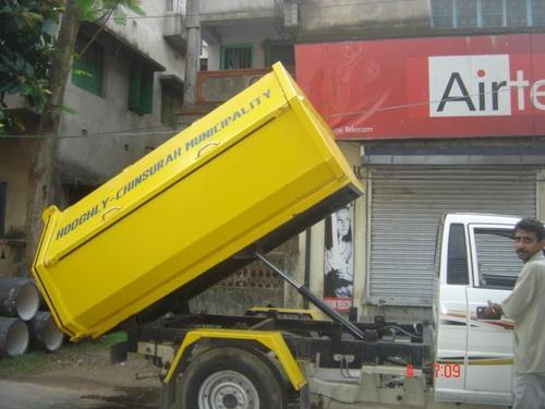 टिपिंग हाइड्रोलिक कवर कंटेनर