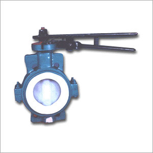 PTFE लाइन वाला बटरफ्लाई वॉल्व