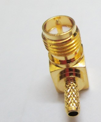 Rp Sma (F) R/A Connector For Rg316 Cable Application: Its Bright Gold-Like Appearance