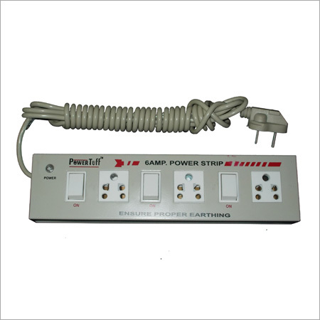 6 A 3+3 धातु पावर स्ट्रिप