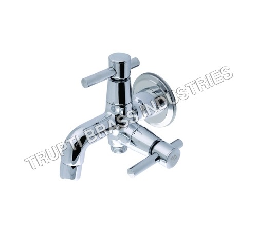 वॉल फ्लैंग के साथ स्टेनलेस स्टील टू वे बिब कॉक