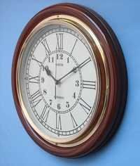 Wood & Brass Rosewood Polish Clock