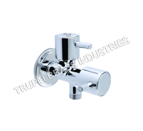 Stainless Steel Two Way Angle Cock With Wall Flange