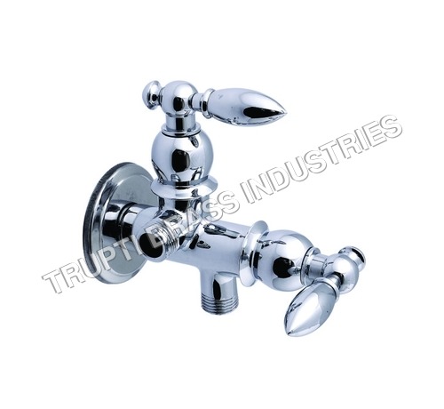 Stainless Steel Two Way Angle Cock With Wall Flange