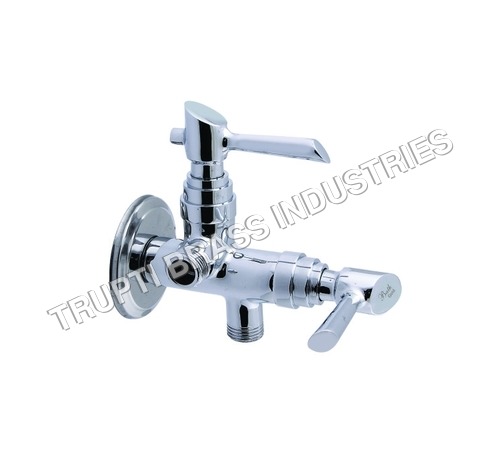 Stainless Steel Two Way Angle Cock With Wall Flange