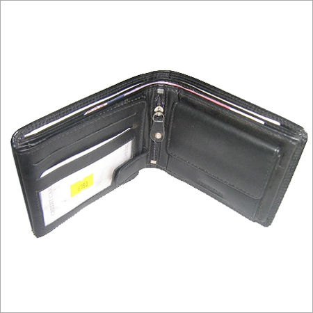 Mens Black Leather Wallet