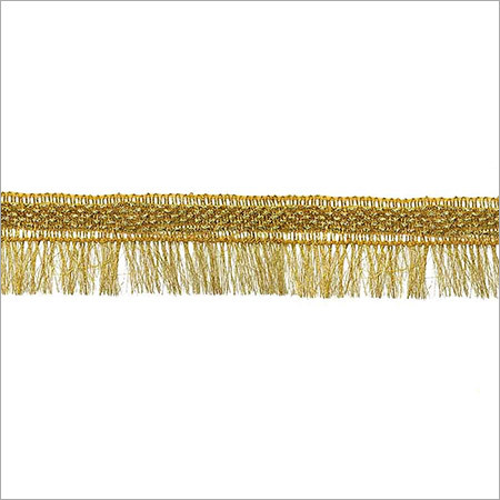 धातु की सुनहरी फ्रिंज