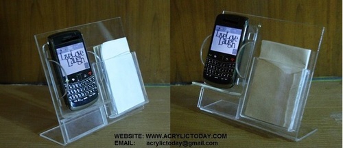 Acrylic Mobile Display Stand - Durable Design, For Commercial Use in Shops and Supermarkets
