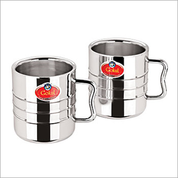 डबल वॉल इंडिगो कॉफी मग