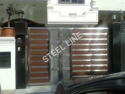 SS Gate - Stainless Steel, Inward/Outward Open Style | Classic Design with Welding Technique