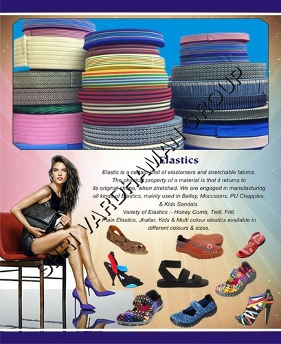 Shoe Elastic - Durable Polyester Blend, Adjustable Size for Comfortable Fit