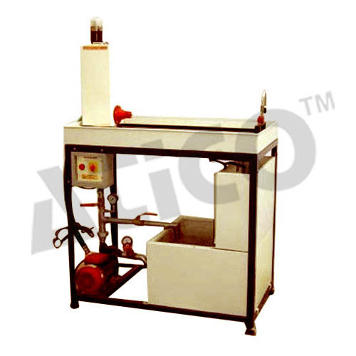 Hydraulic Bench - 1200 x 1000 x 800 mm Dimensions, 150 Lit. Sump Tank, 1 Phase Mono Block Pump | Ideal Lab Water Re-Circulation System with Piping and Discharge Measurement Tank