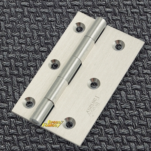 Brass Cut Butt Hinges - 2mm, 2" x 3/8" x 1.1/8" to 5" x 1.1/2", Polish Finish, Rigid Structure, Available in Small, Medium & Large Sizes