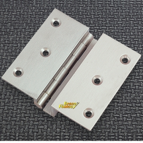 W-Type Hinges - Stainless Steel, Sizes: 75x12x6mm, 100x12x6mm, 75x19x12mm, 100x19x12mm  | Easy Fixing, Corrosion Resistant, Polished Silver Finish