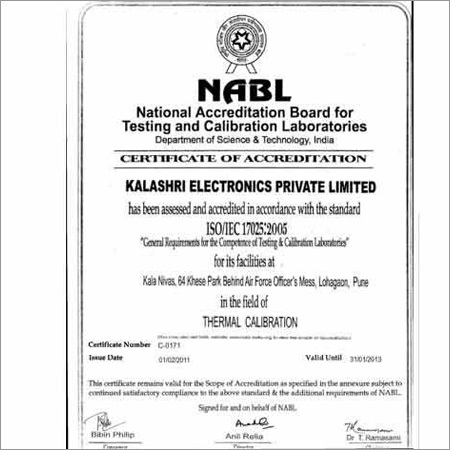 एटी लैब थर्मल कैलिब्रेशन