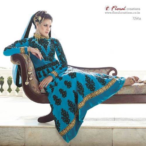 Embroidered punjabi suit