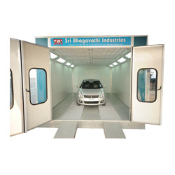 Car Paint Booth - Electric, 220 to 415 Volt | Durable, White & Blue, Industrial Usage, 1-Year Warranty