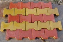 आकृति वाली पेवर ब्लॉक