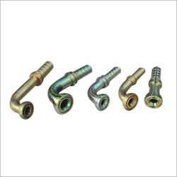Bend Pipe Fittings - High-Grade Steel, Standard Bend Radius, Silver/Gold Electroplated Finish | High Pressure, Threaded Hose Connection, Rigid Flexibility