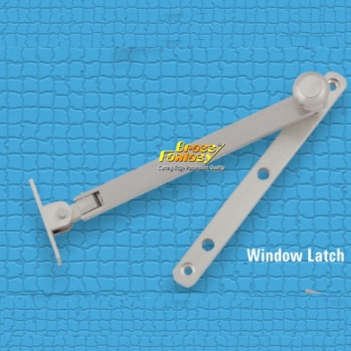 White Brass Window Latch
