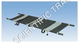 Silver & Black Folding Stretcher