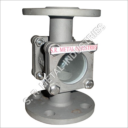 Double Window Sight Glass - Color: Silver