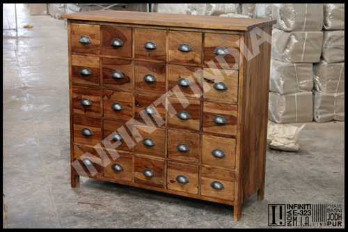 Polished Sheesham Wooden Drawer Chest