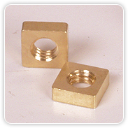 पीतल के चौकोर नट