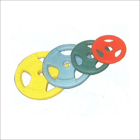 रंगीन रबर कोटेड ओलंपिक प्लेट्स