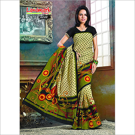 फैंसी प्रिंटेड साड़ियाँ