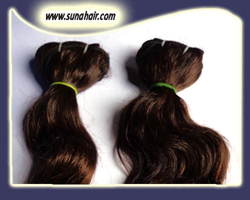 Beautiful Silky Curly Indian Machine Weft Virgin N