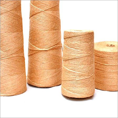 Natural Jute Yarn - 28 Count, 1-10 kg Weight | Plain Pattern for Bags, Mattresses, Ropes, and Handicrafts