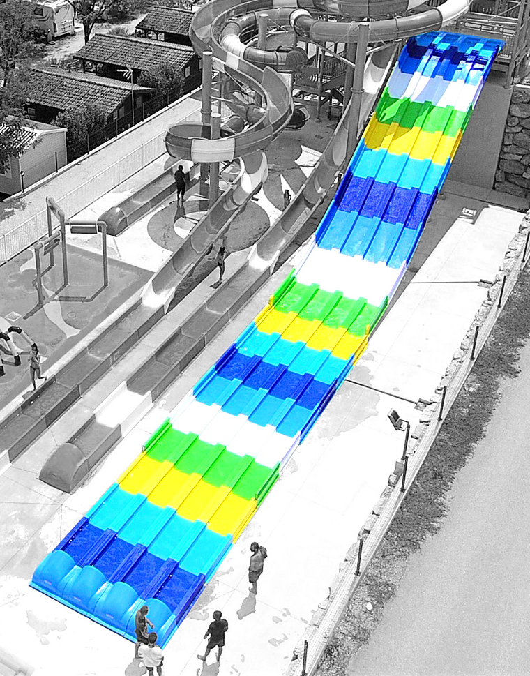 Multi Lane Racer Slides - Material: Metal