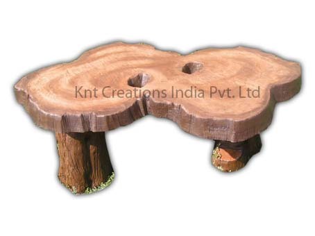 Garden Tea Table - Wood, 4.5 ft x 2 ft x 2 ft | Rustic Brown, Natural Finish, Corrosion Resistant, Smooth Surface, Splendid Design