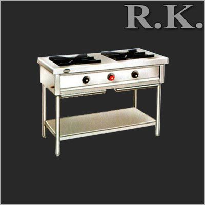 व्यावसायिक दो बर्नर गैस स्टोव