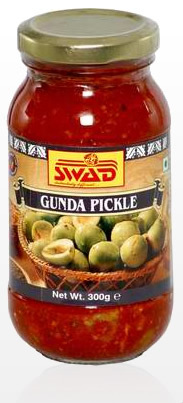 Gunda Pickle - 400 Grams, Savory Mixed Exotic Fruits and Vegetables in Oil, Shelf Life: 6-12 Months | Ideal for Indian Breads and Main Meals