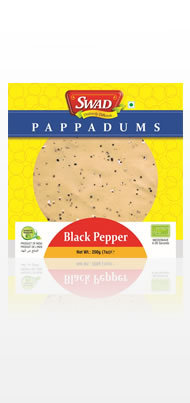 Cream Black Pepper Papad