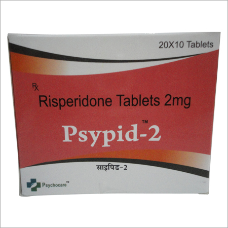 रिस्पेरिडोन 2mg टैबलेट्स