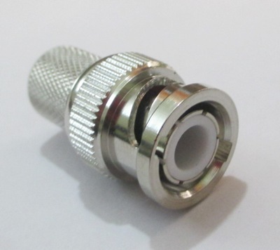 Silver Bnc (M) Straight Connector For Rg213 Cable