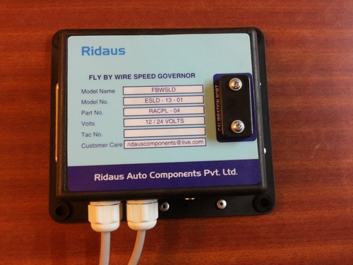 GPS आधारित फ्लाई बाय वायर स्पीड गवर्नर (WSG-10)