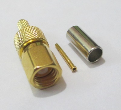 SMC (M) Straight For RG 316 - Brass Material, 10-32 Threaded Coupling, 50 Ohms Impedance, Low Reflection Up To 10 GHz | Consistent Performance, 500 Cycles Mating Durability