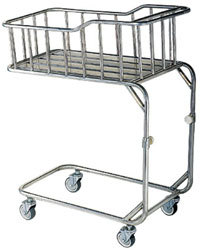 टिकाऊ शिशु बिस्तर बाल खाट एसएस समायोज्य ऊंचाई