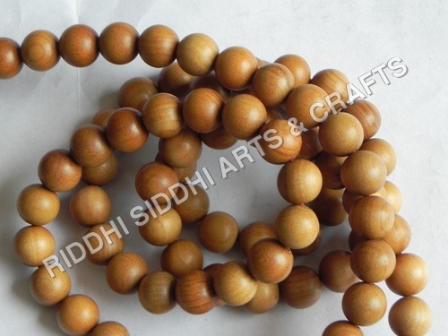 सैंडलवुड फिनिश्ड बीड्स