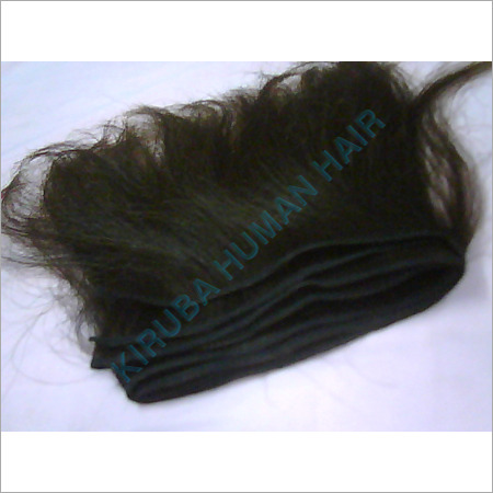 ब्लैक मशीन मेड स्टिचिंग हेयर