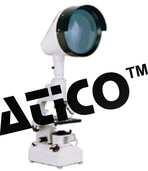 Laser Projection Microscope - 6" Dia Head, 40X to 450X Magnification | Binocular Drawtube, Coarse & Fine Focus, 6V-20W Halogen Lamp