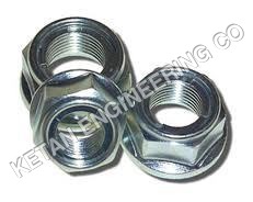 Self Locking Nut - Stainless Steel, 3 mm-30 mm Size, Silver Color | Corrosion Resistant, Elevated Durability, Accurate Dimensions