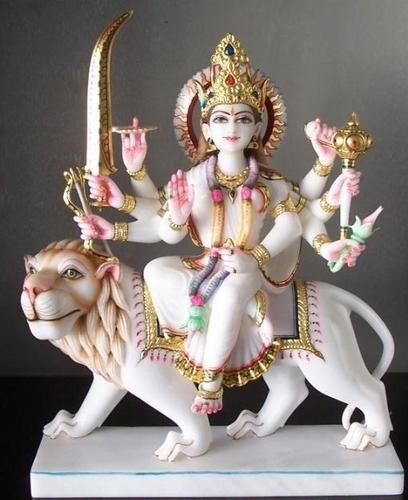 मार्बल दुर्गा माता जी की प्रतिमा