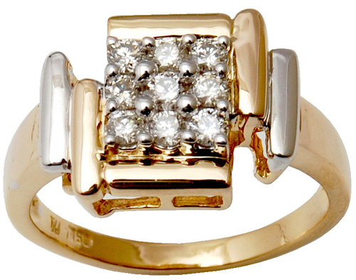 Customized Design Solid 14Ct Yellow Gold Diamond  Diamond Clarity: Fl