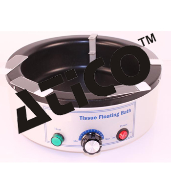 Tissue Flotation Bath - Anodized Aluminum & Mild Steel, Dia. 225 mm, Depth 70 mm, Insulated with Glass Wool | Ambient to 70°C, 220V AC Power Supply